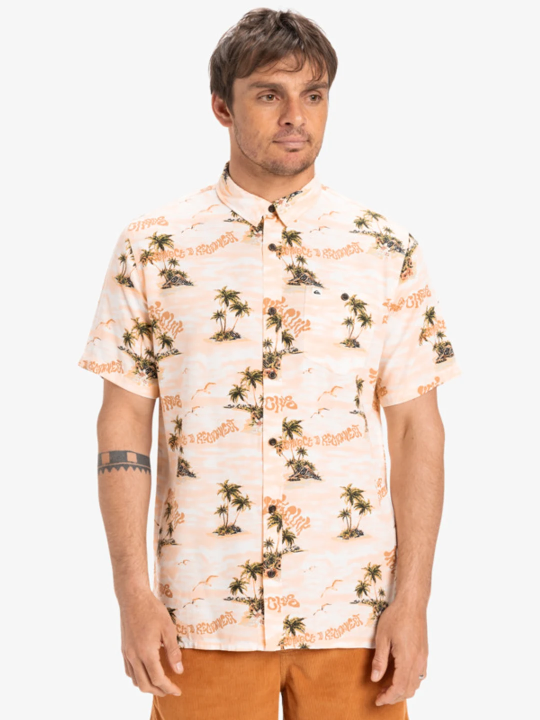 Safe Paradise - Chemise manches courtes pour Homme Noir