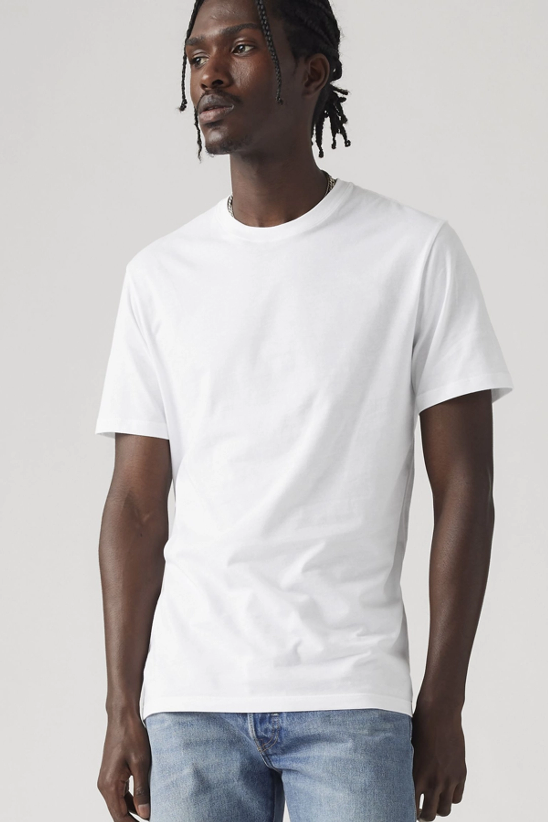 Levi's T Shirt Slim À Col Ras Du Cou Lot De 2 - Homme - Noir / Black - 2XS