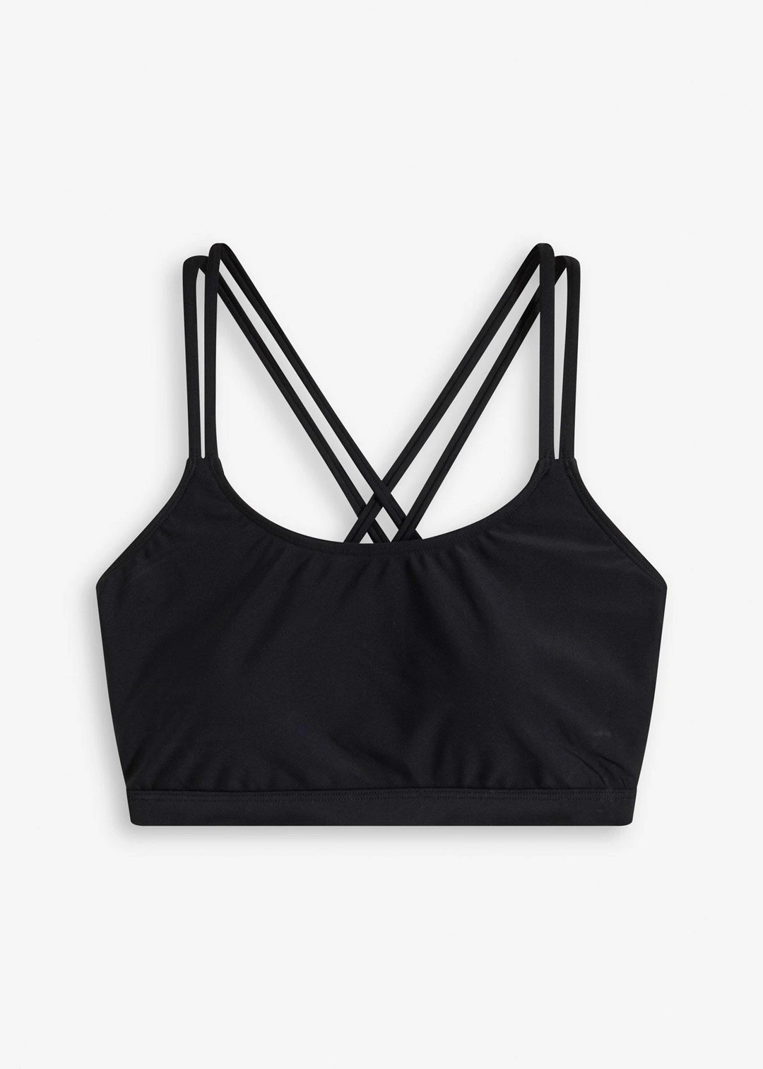 Haut de maillot brassière à bretelles croisées