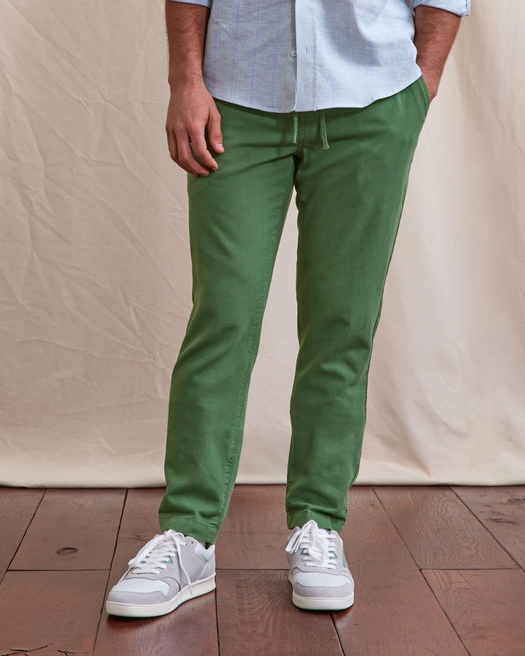 Pantalon en lin vert clair - DREUILLE