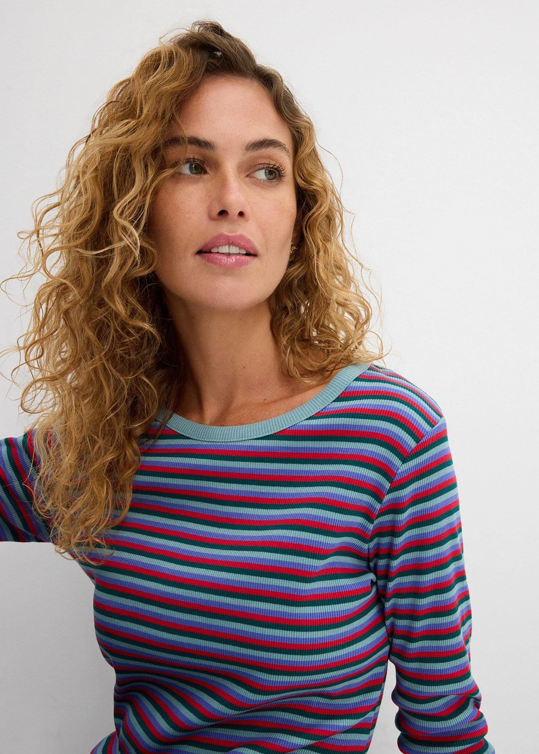 T-shirt côtelé en coton - 3