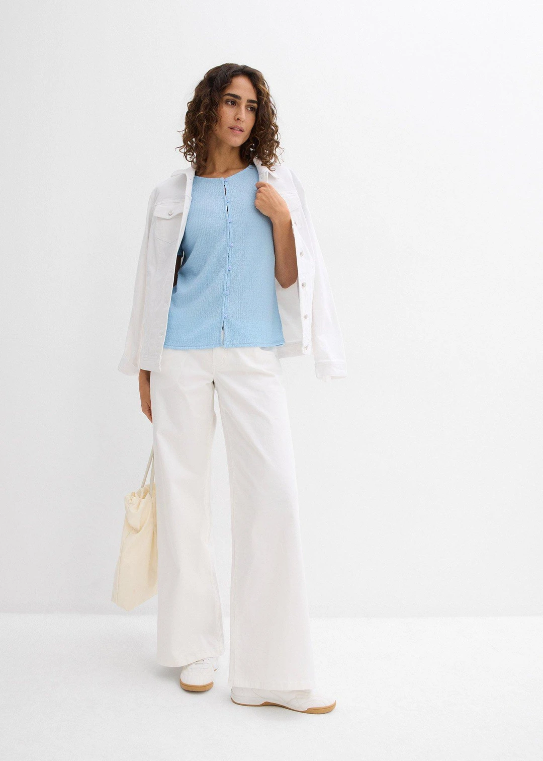 T-shirt texturé et boutonné - 2