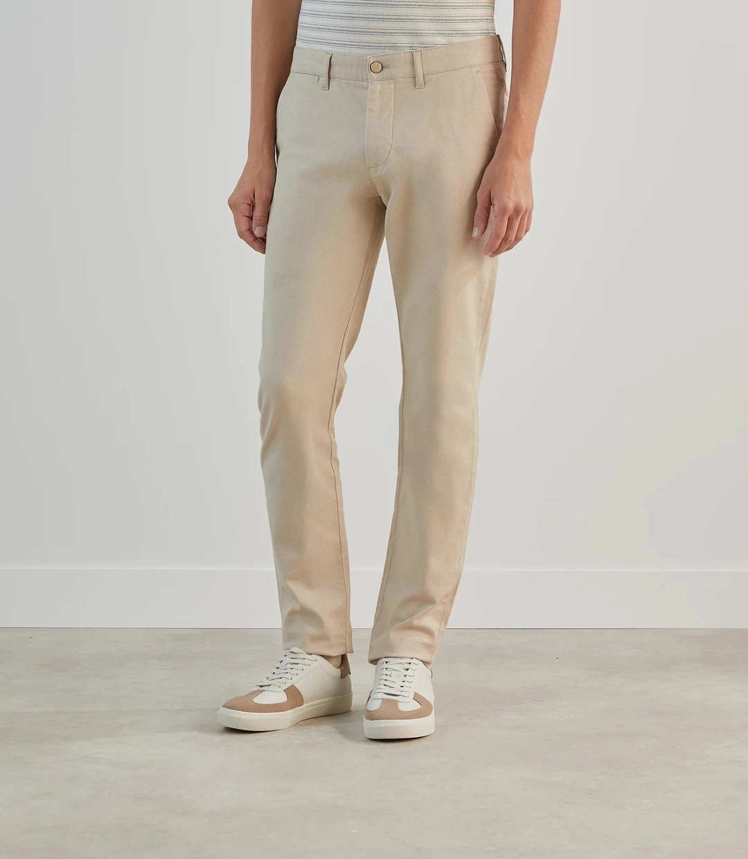 IZAC - Pantalon armuré beige clair
