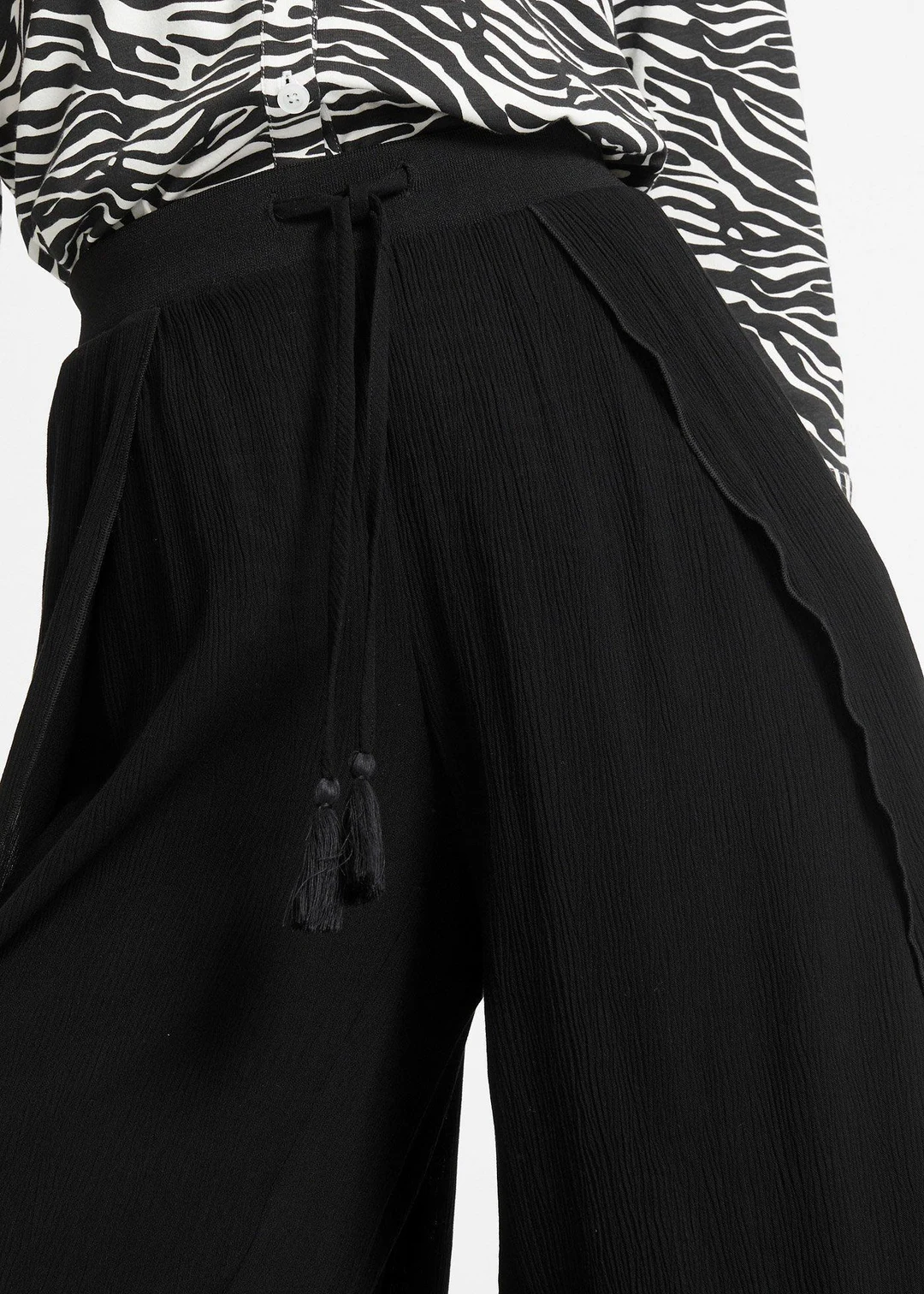 Pantalon effet froissé