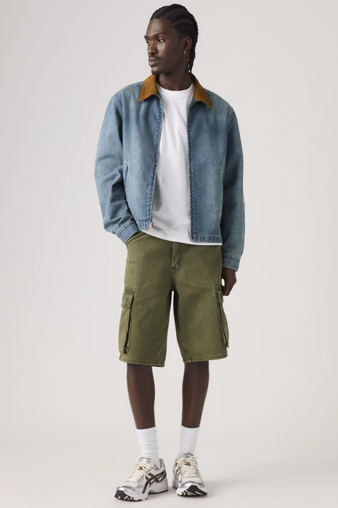 Levi's 478 Baggy Cargo Shorts - Homme - Bleu / My Pockets Full Shorts - 38X12