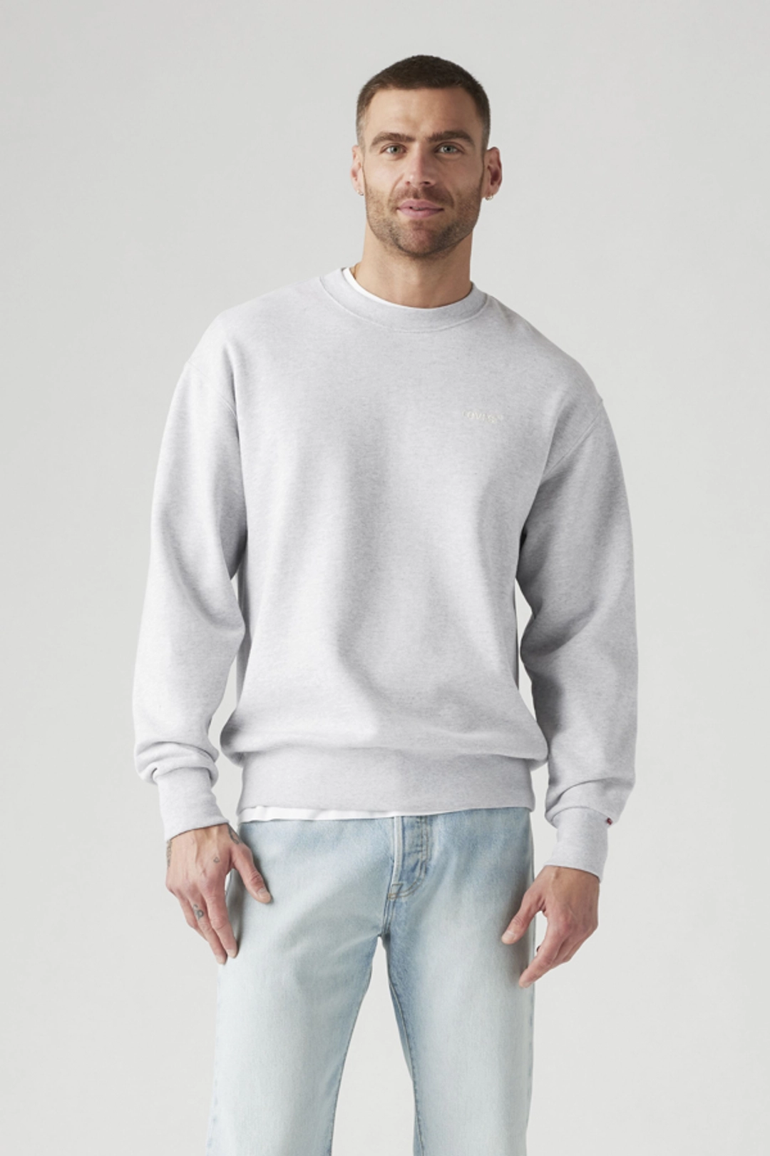 Levi's Sweat Shirt Col Rond Authentic - Homme - Marron / Garment Dye H225 Maitake Brown - M - 2
