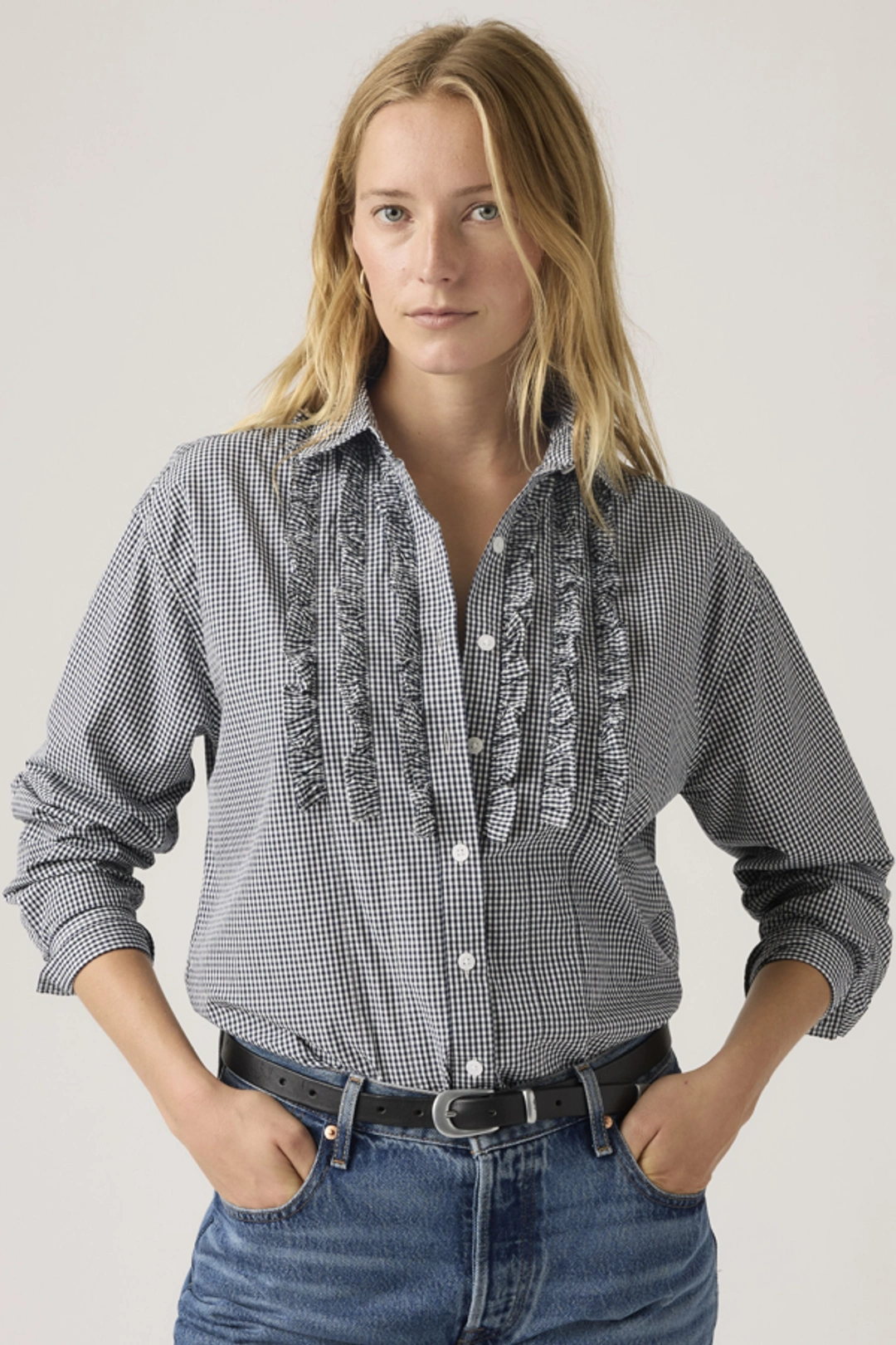 Levi's Chemise Novelty Harlie - Femme - Bleu / Ceicil Micro - XS