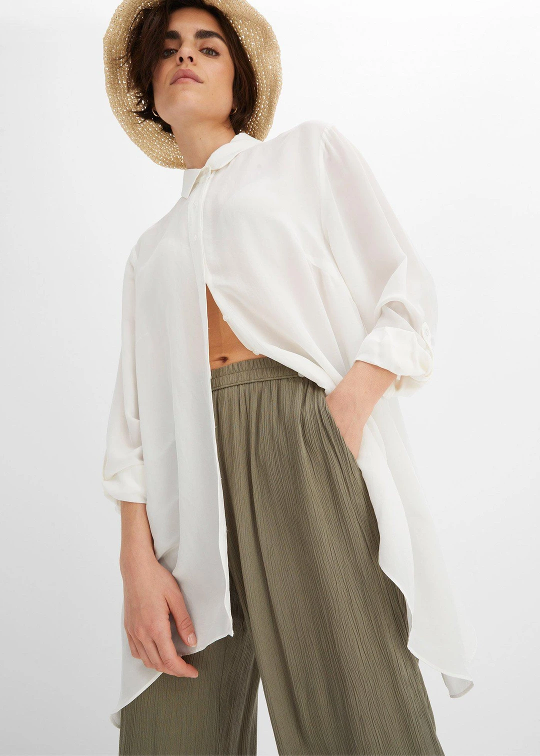 Pantalon palazzo en viscose douce - 3