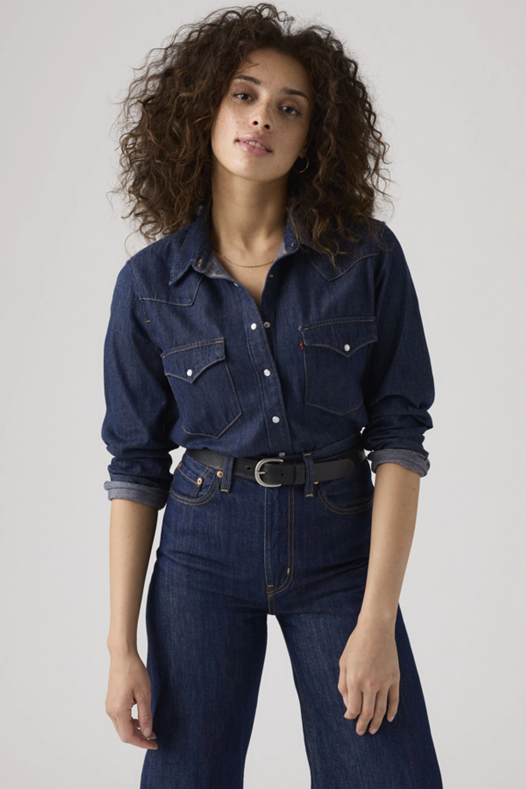 Levi's Chemise Western Ultimate - Femme - Bleu / Mighty Fine - XS