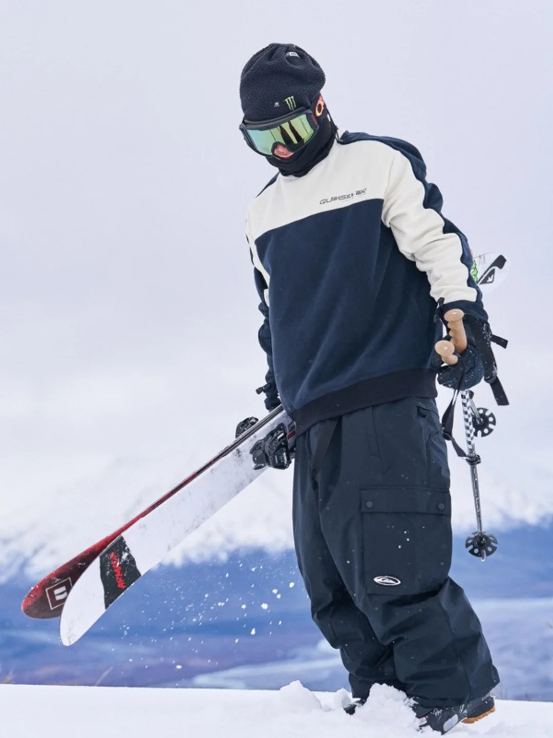 High Altitude - Pull à col rond pour Homme Noir
