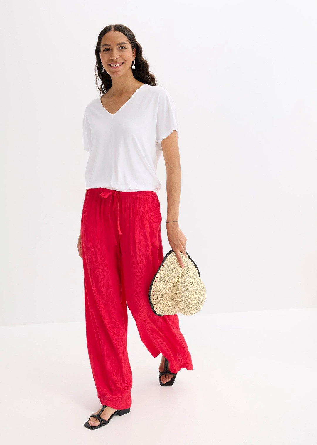 T-shirt oversize en viscose douce et extensible