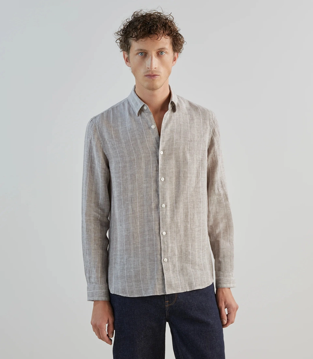 IZAC - Chemise 100% lin sable