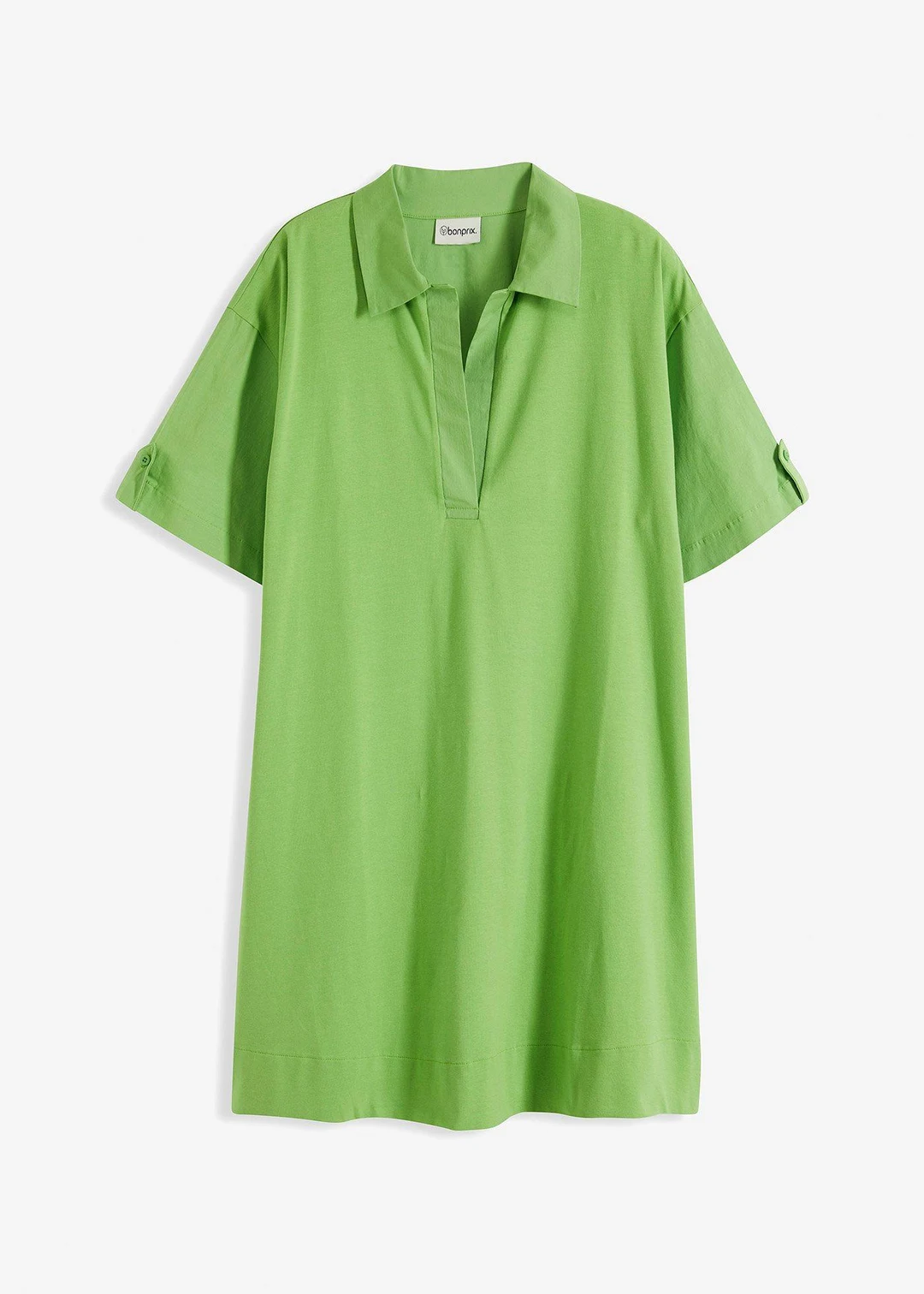Robe-chemise en coton extensible