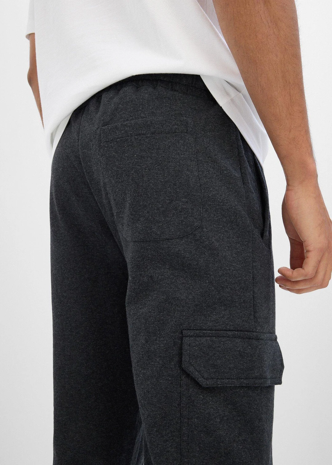 Bermuda cargo en sweat 100% coton - 3