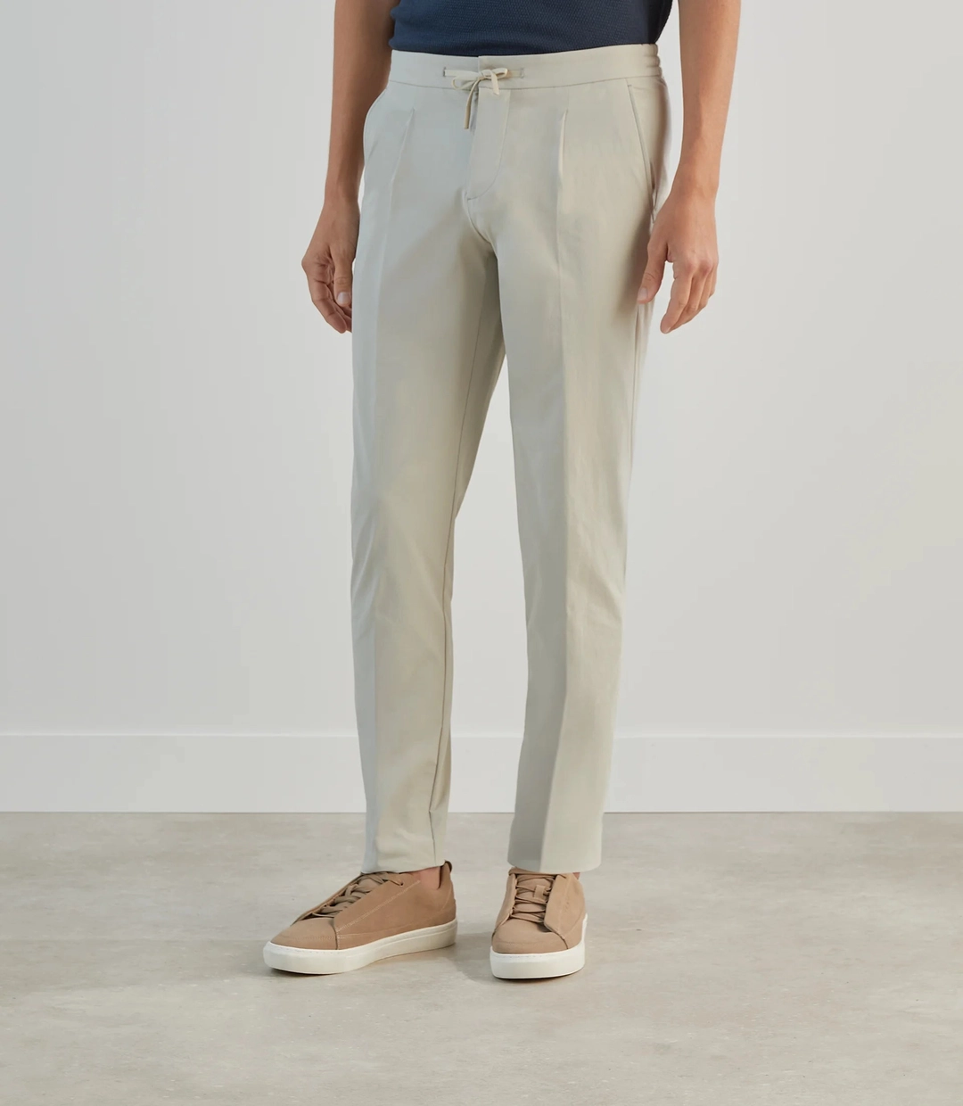IZAC - Pantalon ville en tissu technique mastic