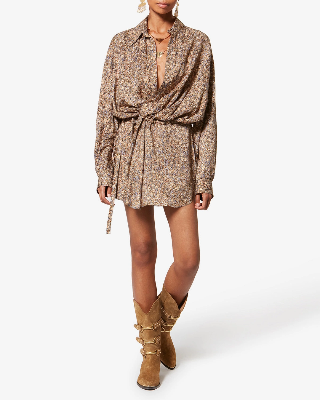 Robe Harmony - Femme - Ocre - Taille 42 - 4