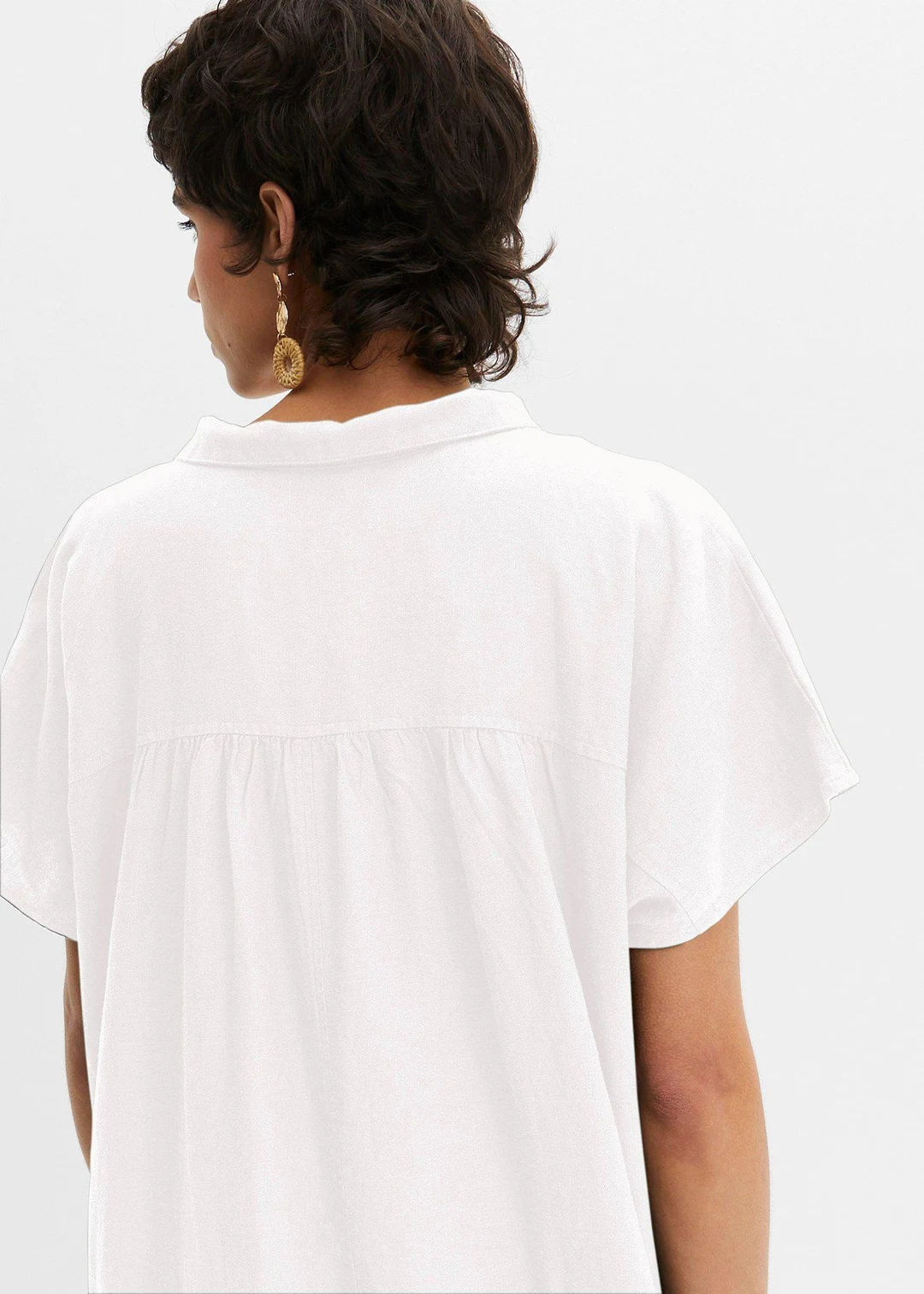 Robe caftan légère en lin et viscose - 3