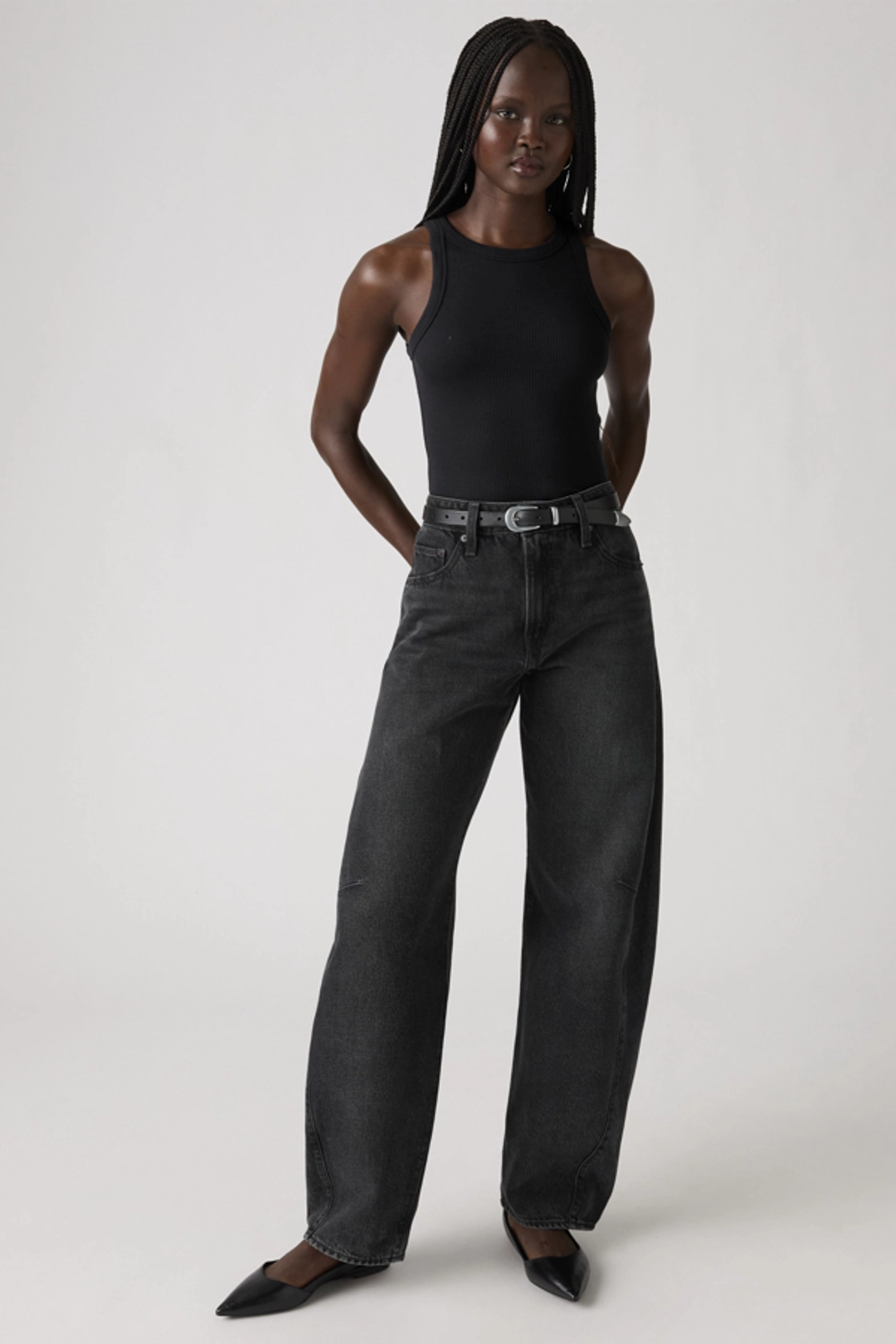 Levi's Jean Baggy Dad Barrel - Femme - Noir / Rebel Edge Barrel - 33X32