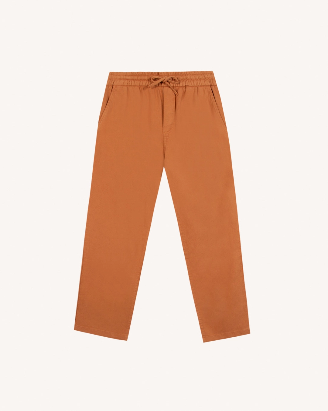 Pantalon en lin brique clair - DREUILLE - 2
