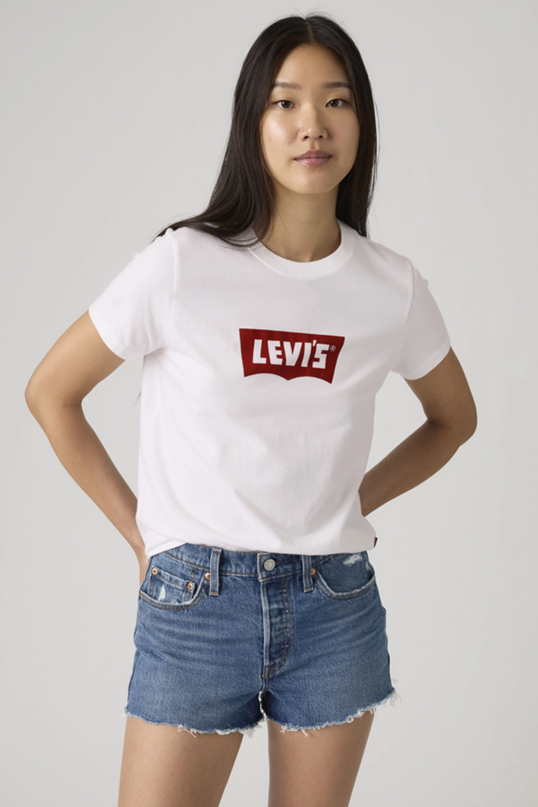 Levi's T Shirt Graphique Favorite - Femme - Blanc / Western Collegiate Tofu - XS