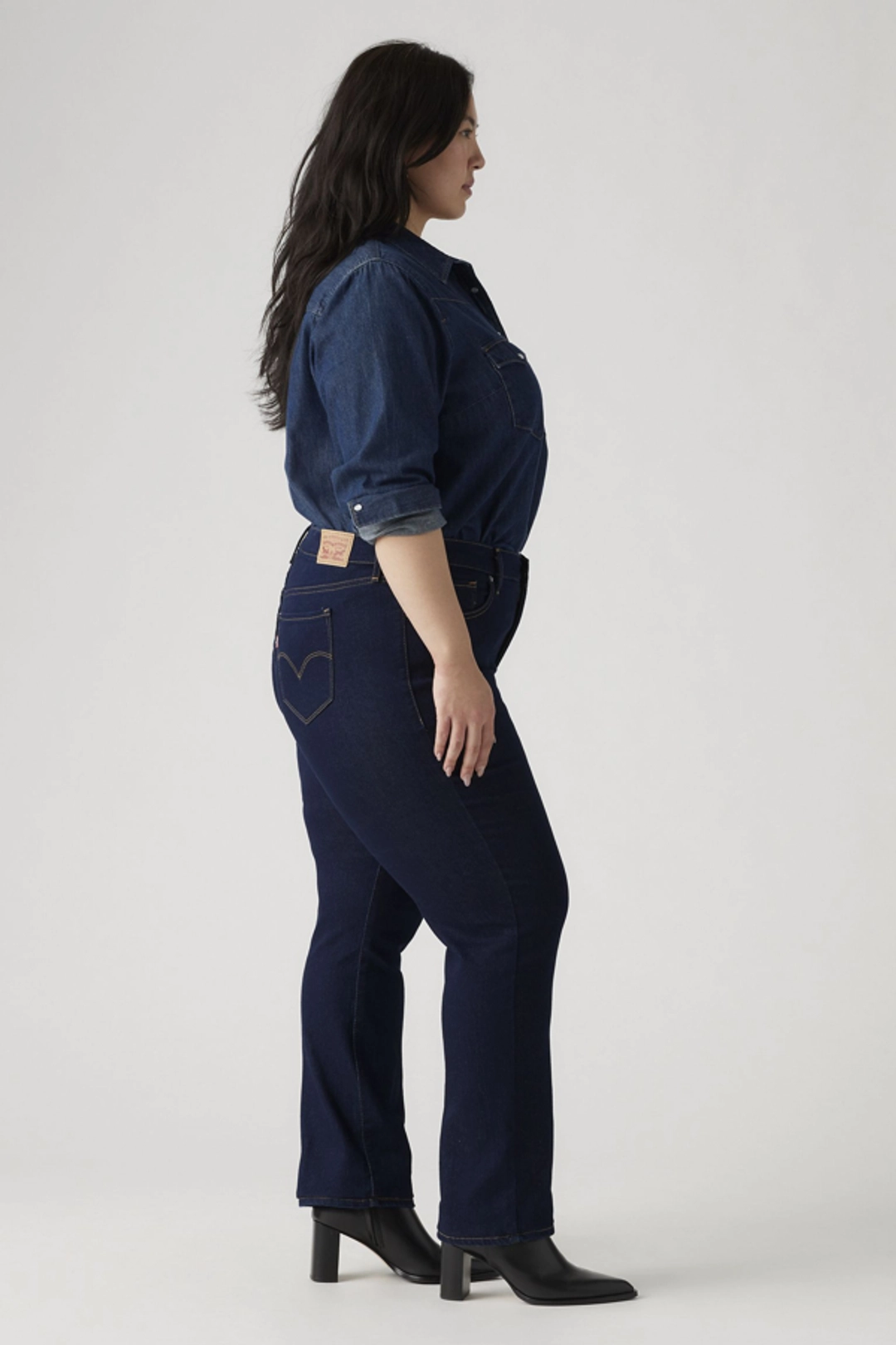Levi's Jean 314 Galbant Straight (grandes Tailles) - Femme - Bleu / Darkest Sky - 22S - 2