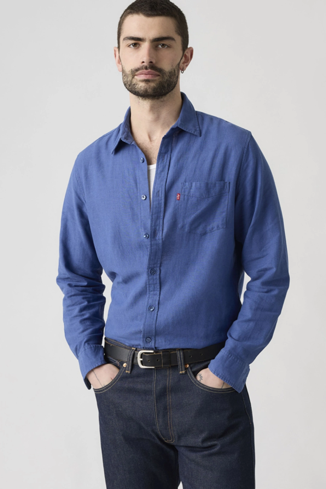 Levi's Chemise À Poche Sunset Standard - Homme - Blanc / White 17 Oxford - 2XL