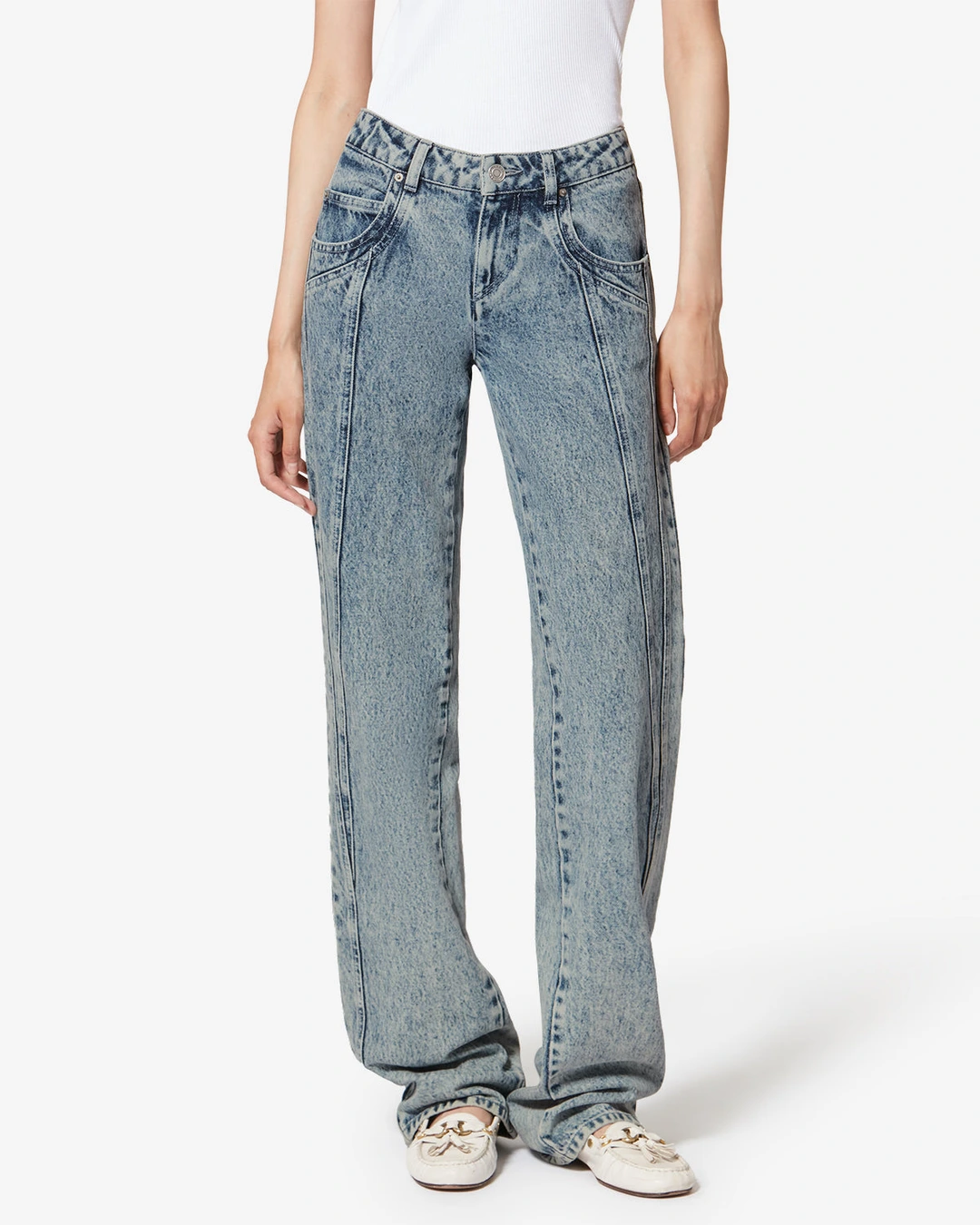 Pantalon Jaylis - Femme - Bleu Clair - Taille 42 - Marant Étoile - 5