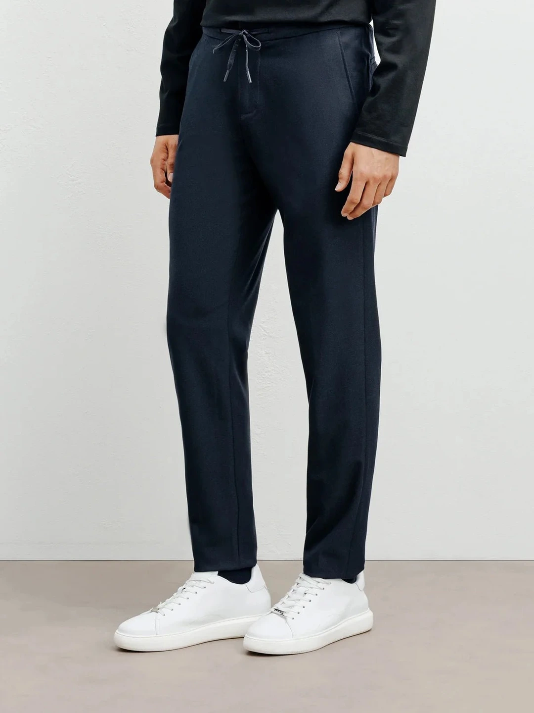 IZAC - Pantalon ville en maille marine