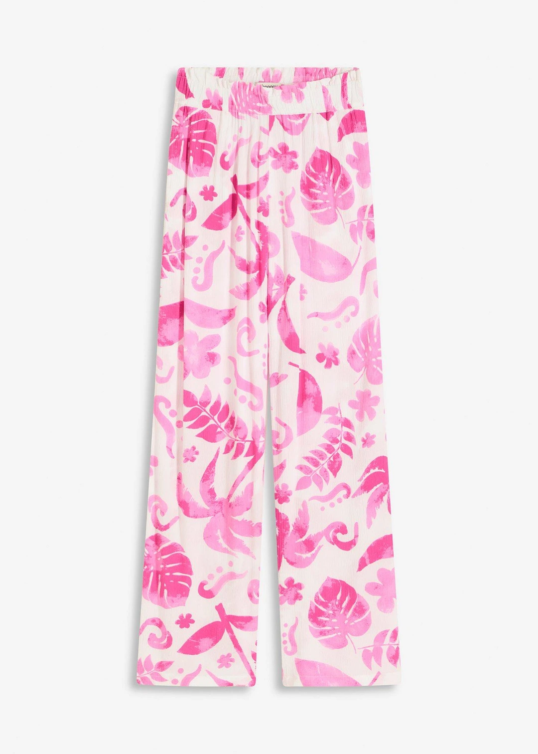 Pantalon large en viscose texturée