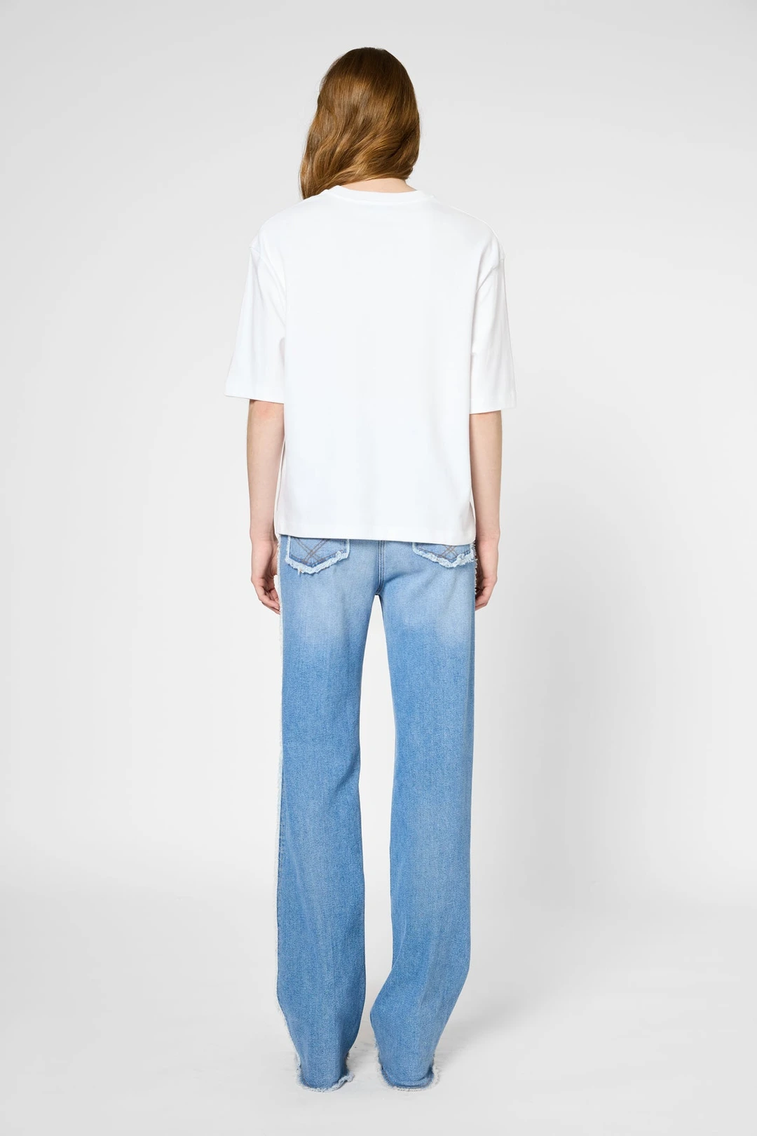 T-shirt ample en coton épais - GALINA - Marine