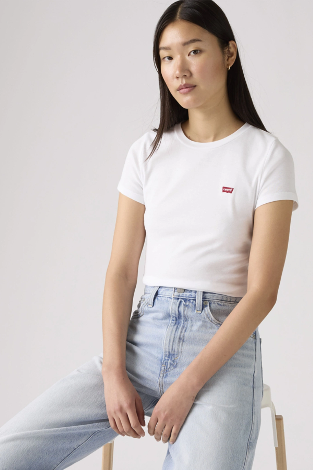 Levi's T Shirt Essential (lot De 2) - Femme - Multicolore / 2 Pack Tee White + & Anthracite Night - 2XS - 2