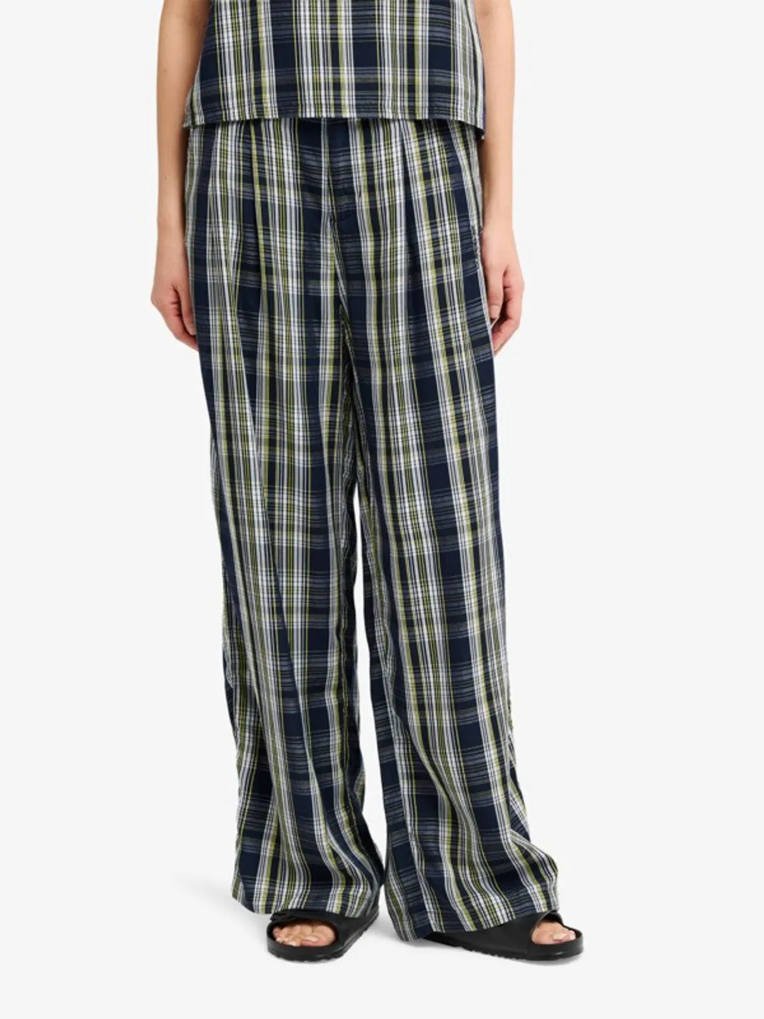 Vista - Pantalon taille élastique pour Femme Rouge