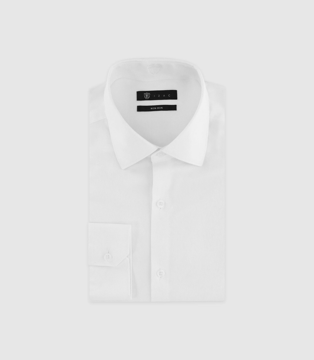 IZAC - Chemise twill infroissable blanche