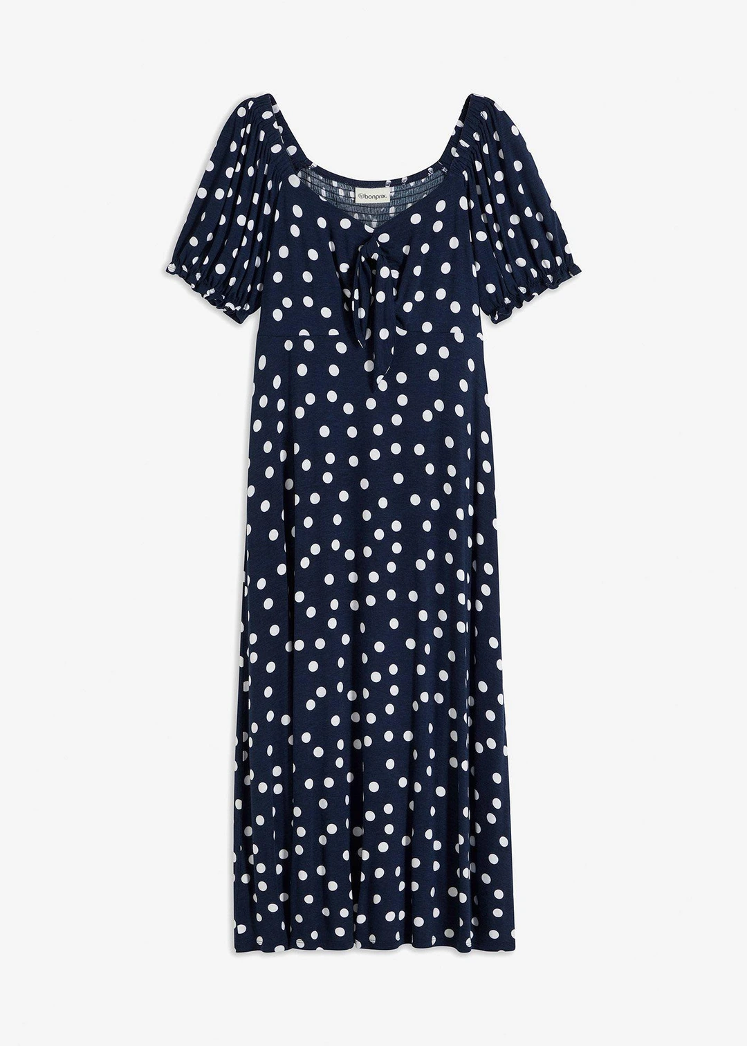 Robe midi en viscose extensible