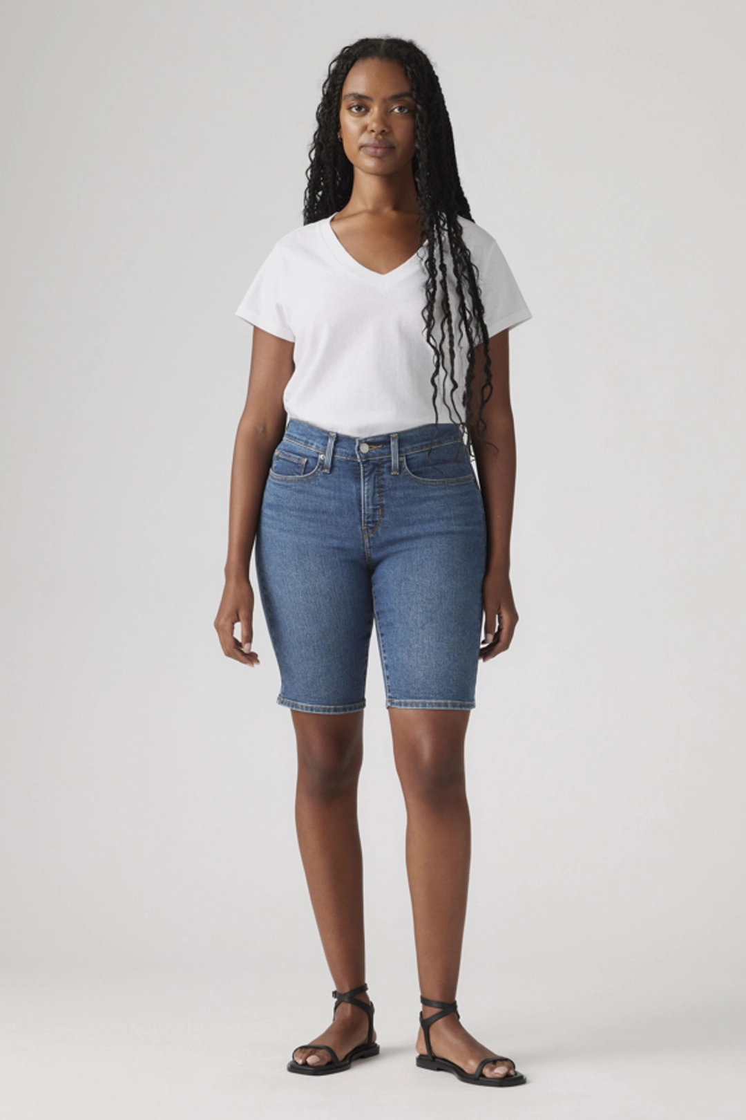 Levi's Short Galbant Bermuda - Femme - Bleu / Camp Denim Short - 32 - 2
