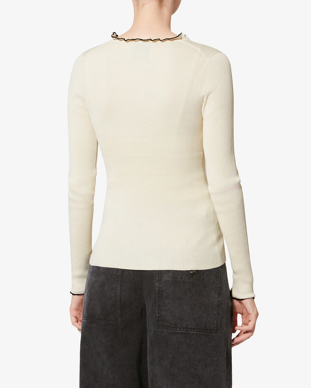 Cardigan Izae - Femme - Écru - Taille 42 - 3