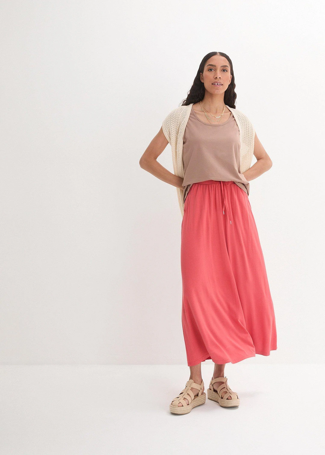 Jupe en jersey viscose