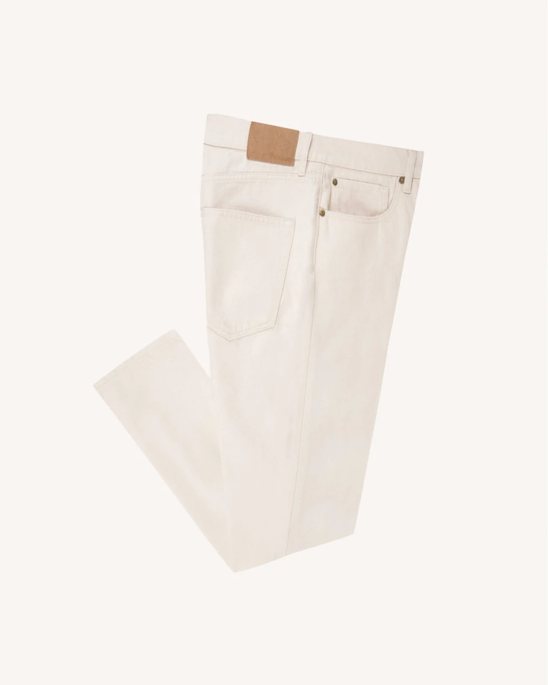 Jean tapered écru coton bio - DENIM TAPERED - 2