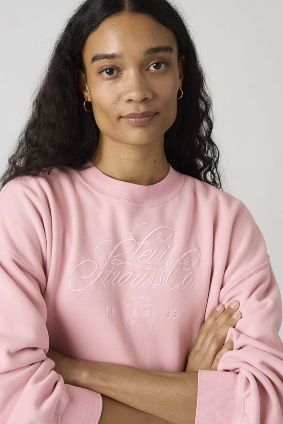 Levi's Sweat Shirt Col Rond Graphique Vintage - Femme - Rose / Coral Blush - XS - 2