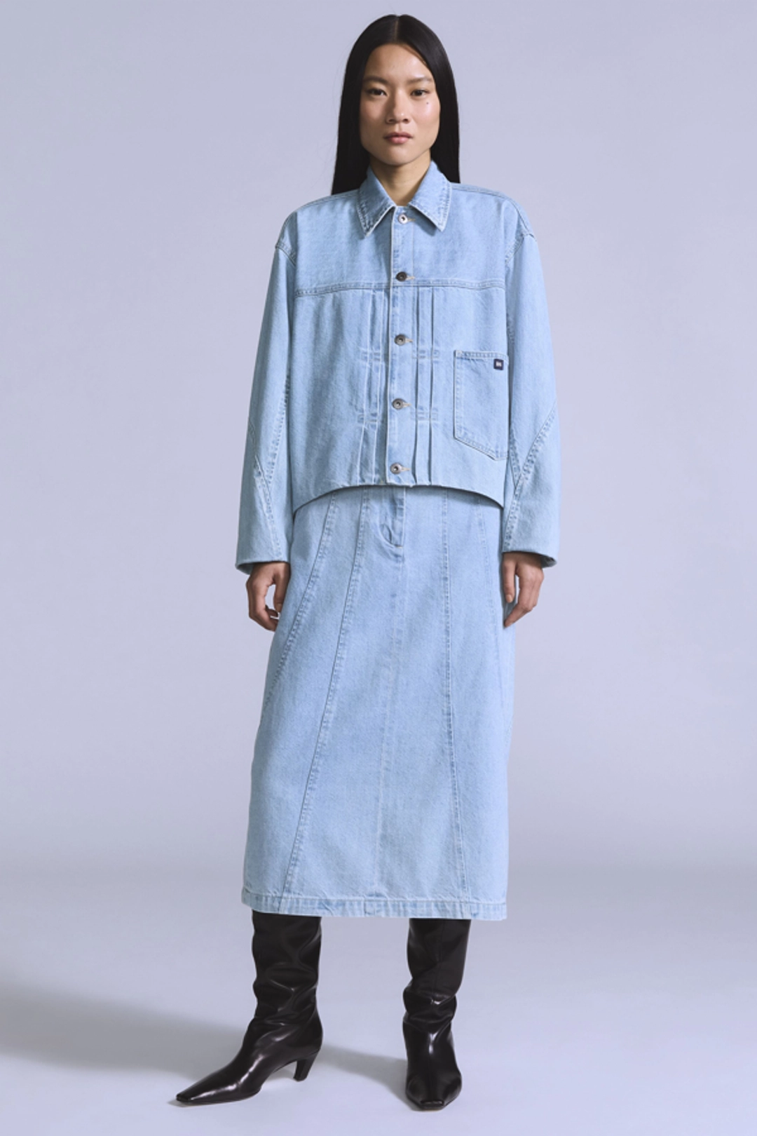 Levi's Jupe Avec Surpiqûres - Femme - Bleu / Blue Radiant Wash - XS