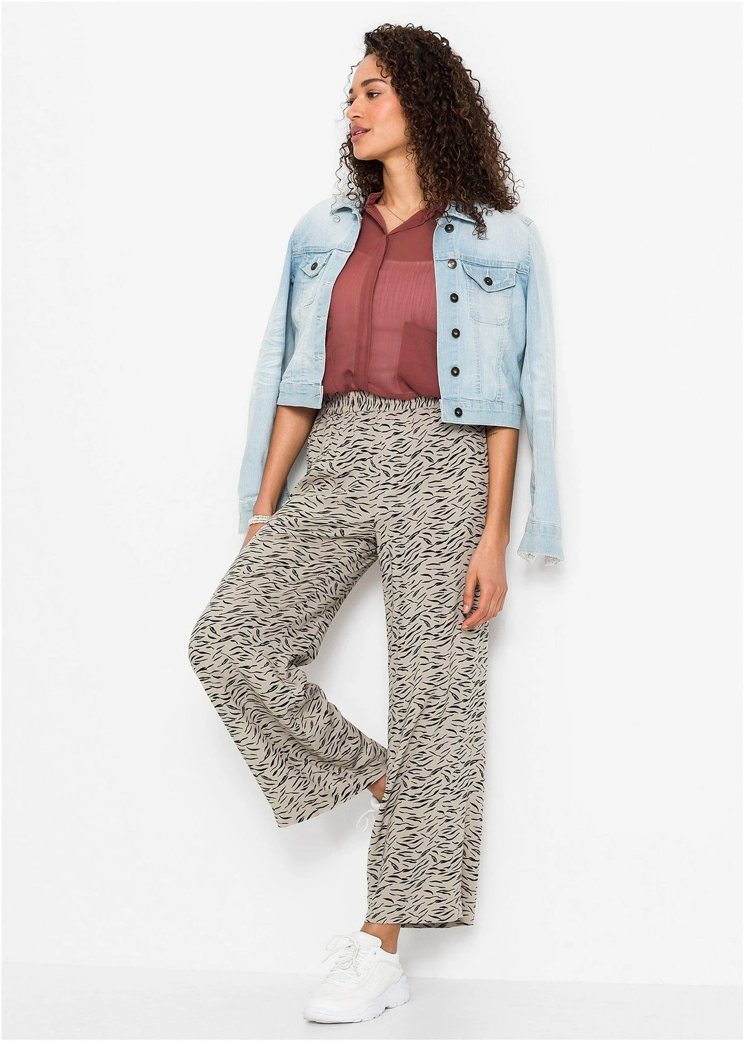 Pantalon palazzo imprimé