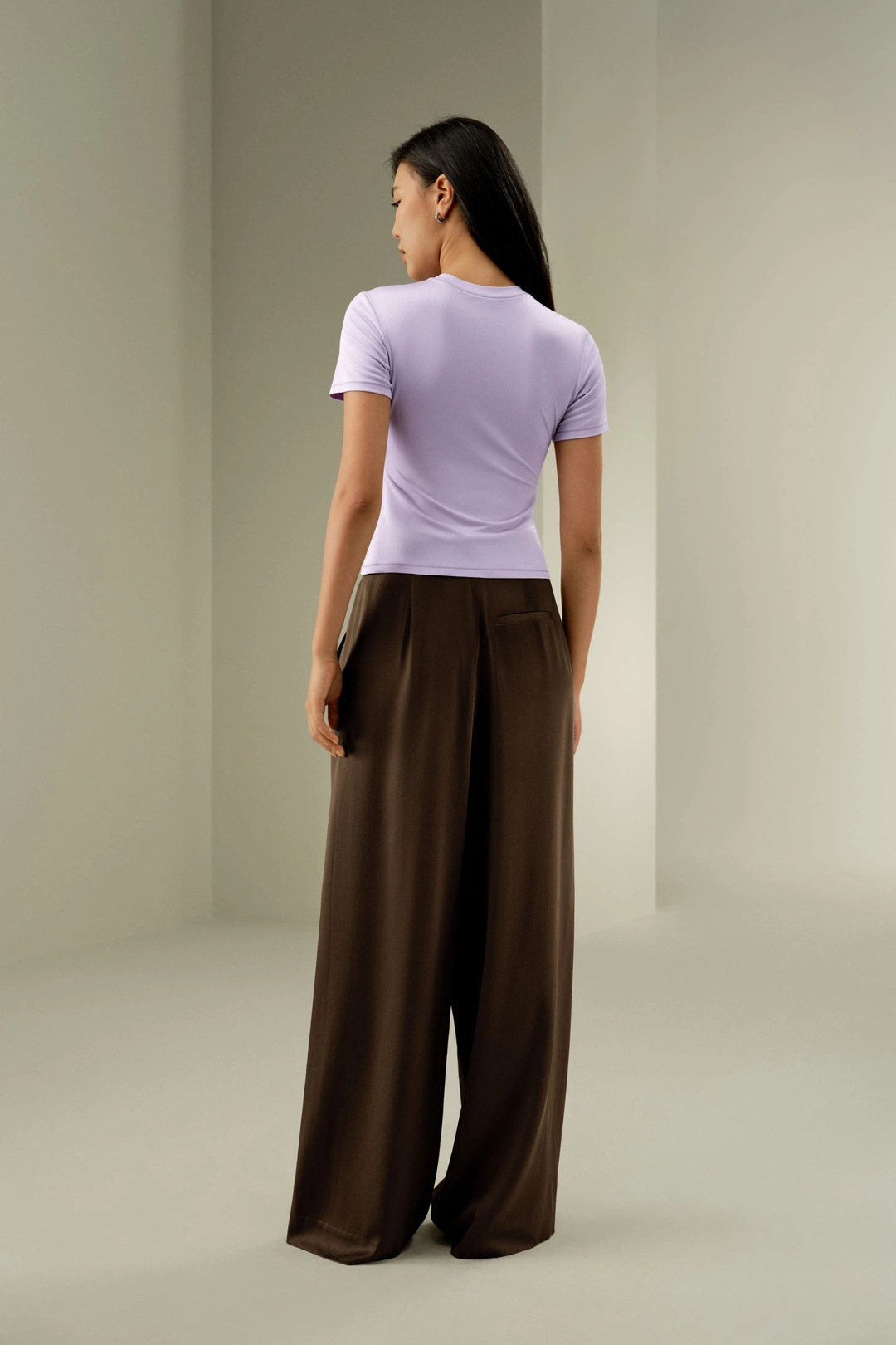 LILYSILK Tee Shirt Soie Meilleure Élasticité Soie Lavable En Machine Doux Pour La Peau Et Respirant Noir S