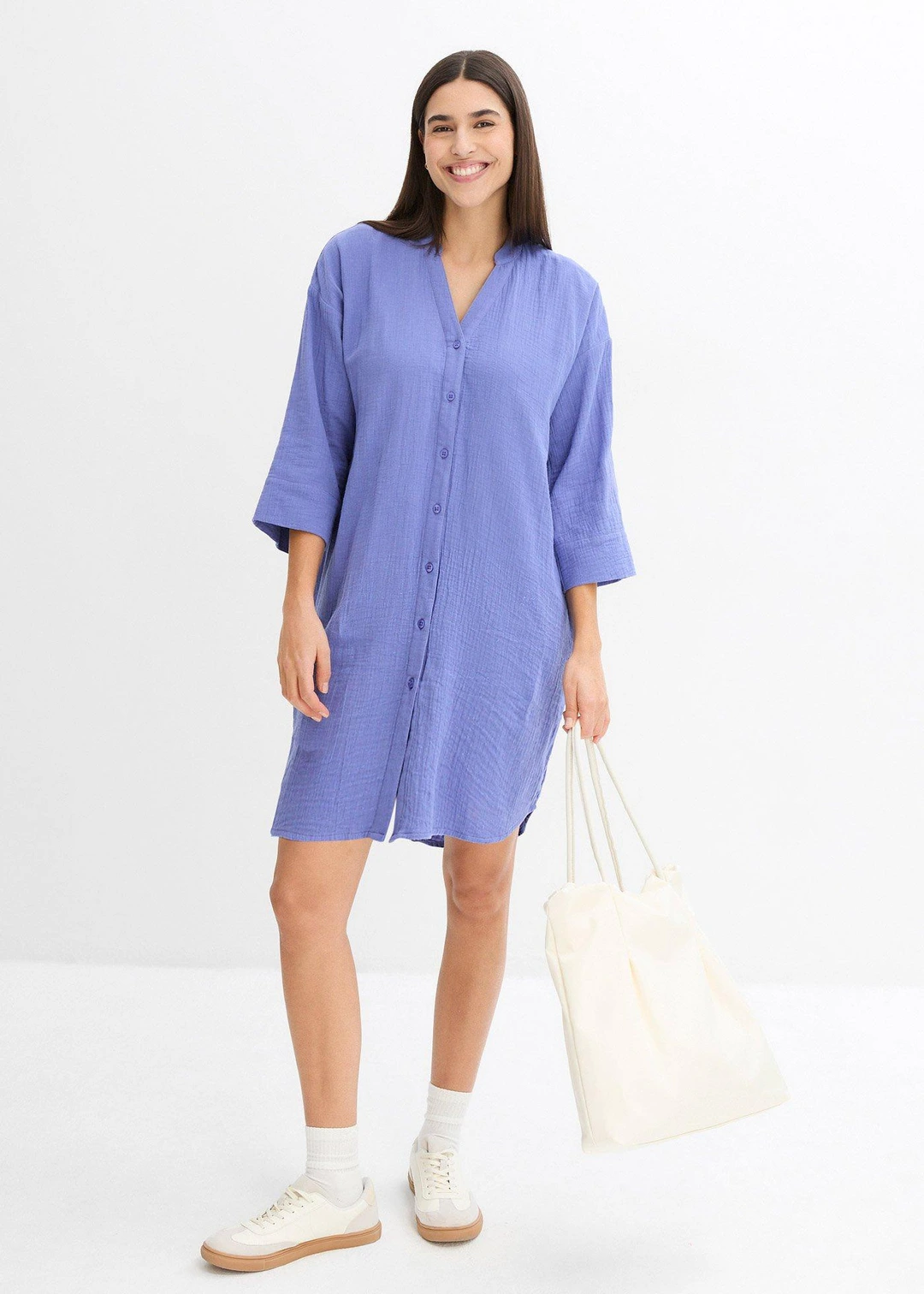 Robe blouse en gaze de coton - 2