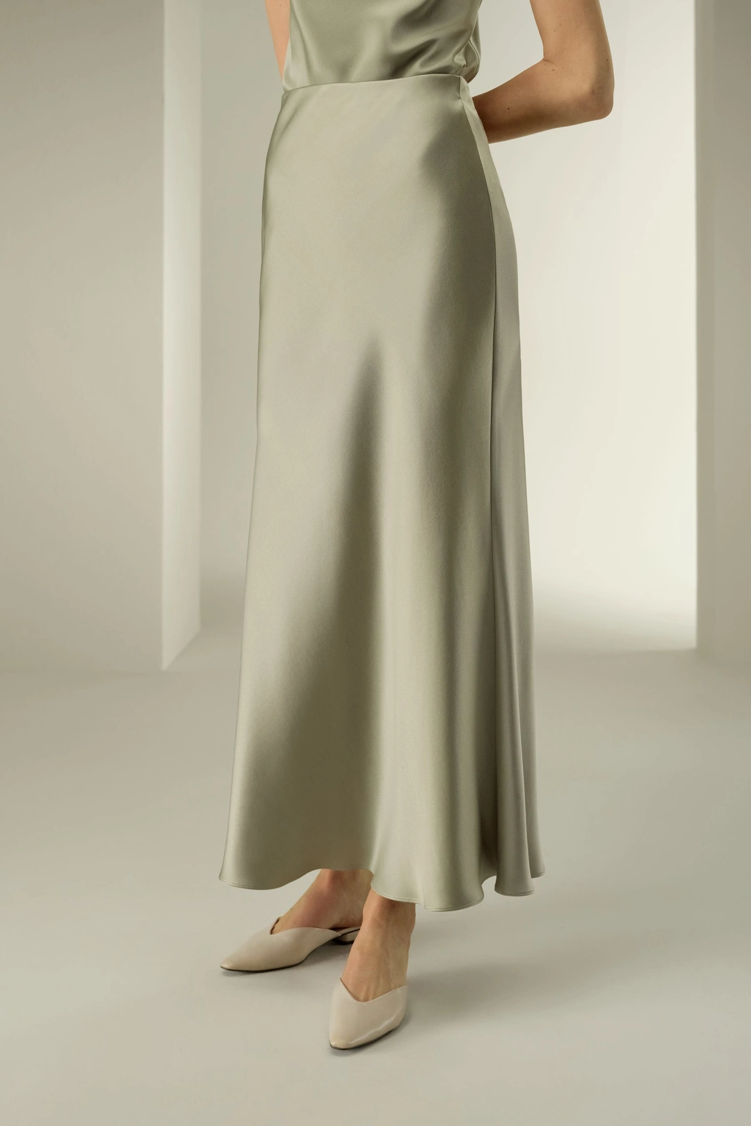 LILYSILK Jupe En Soie Élégance Sans Effort Soie 100 % Luxueuse Doux Pour La Peau, Confortable Et Durable Légèreté Luxueuse Artichaut 38