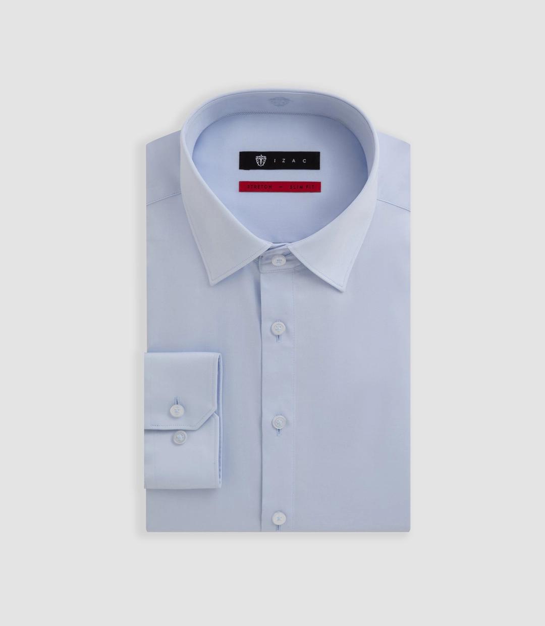 IZAC - Chemise satin stretch ciel ''Sastretchbasic''