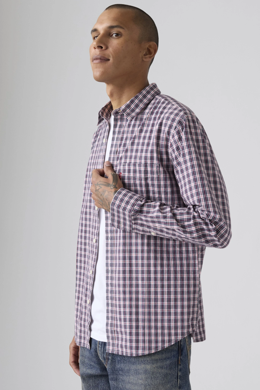 Levi's Chemise À Poche Sunset Standard - Homme - Blanc / White 17 Oxford - 2XL