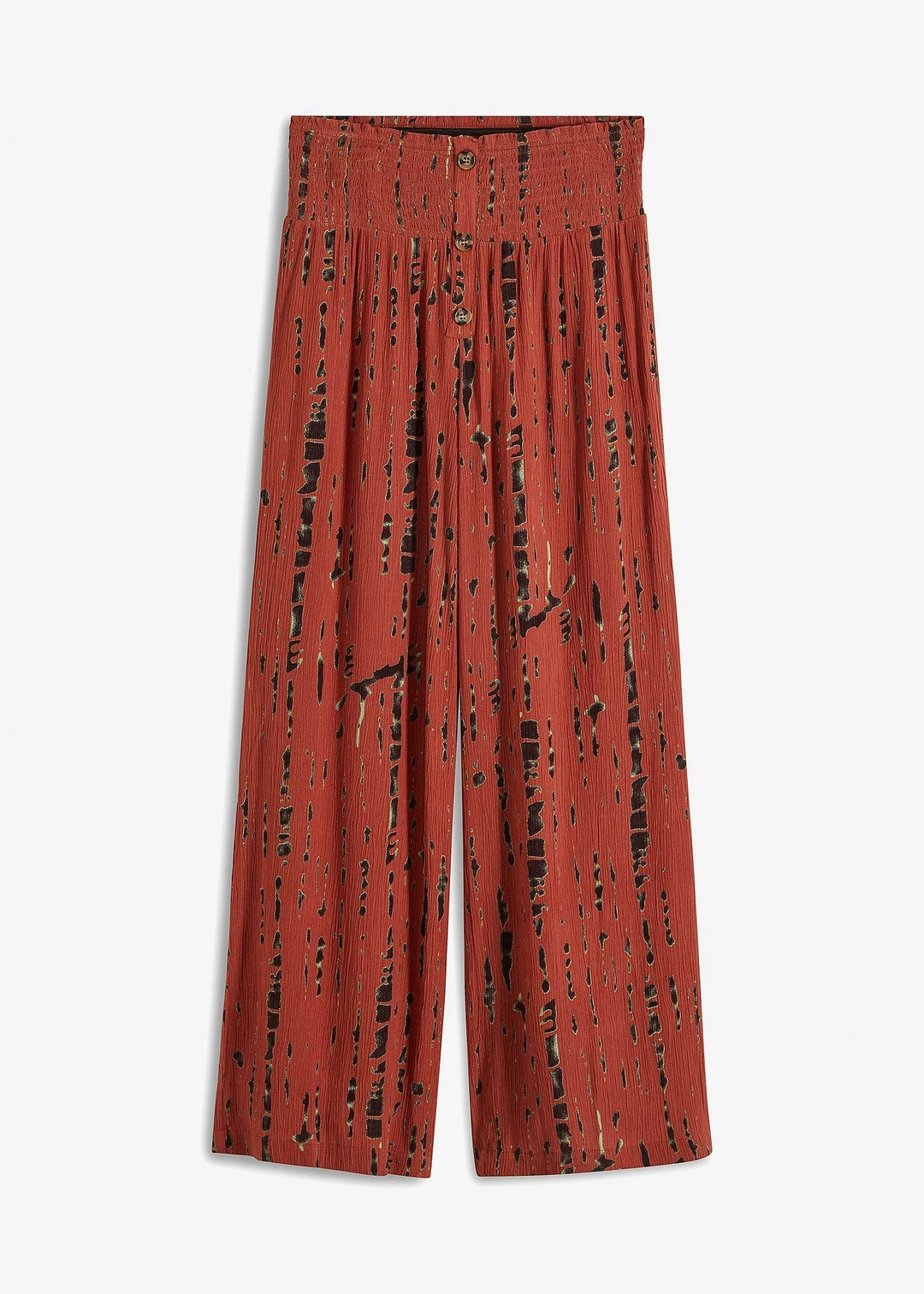 Pantalon palazzo en viscose fluide