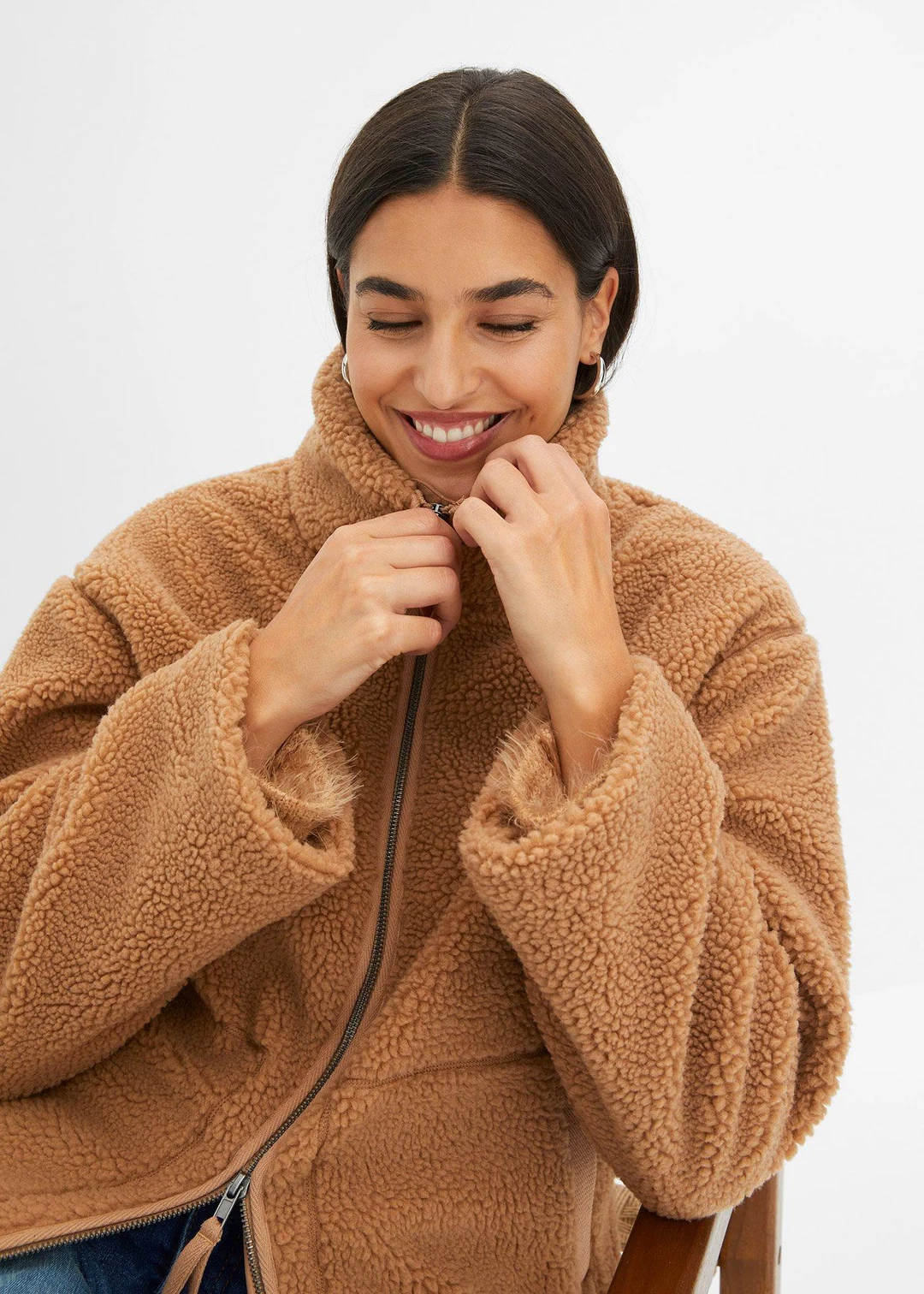 Veste en sherpa doublée - 3