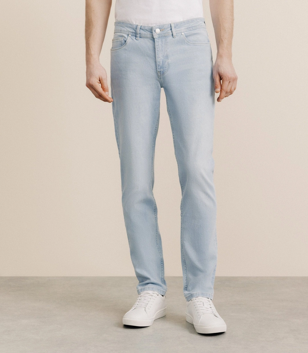 IZAC - Jean droit bleached