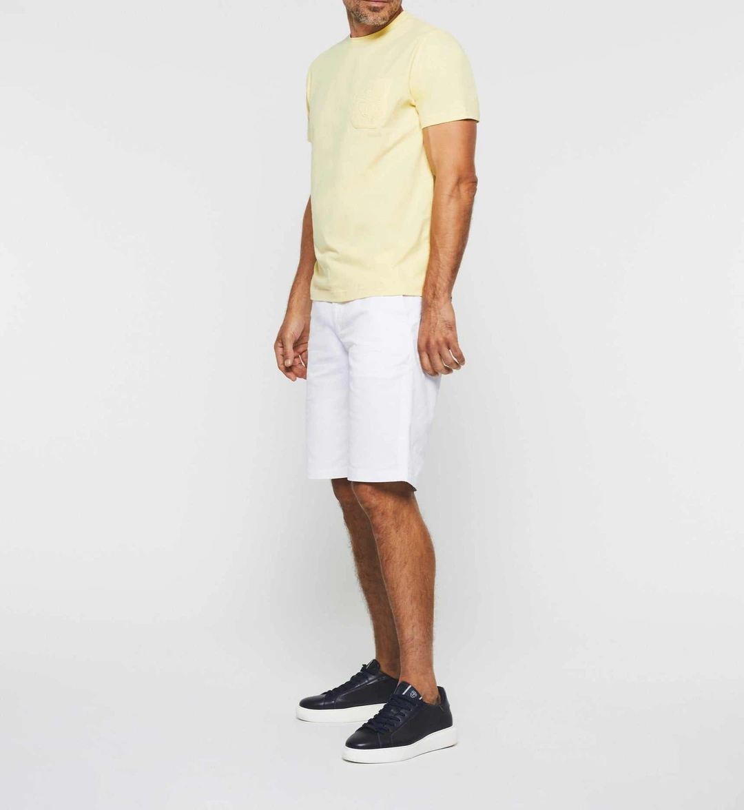 IZAC - T-shirt col rond jaune ''Gabriel''